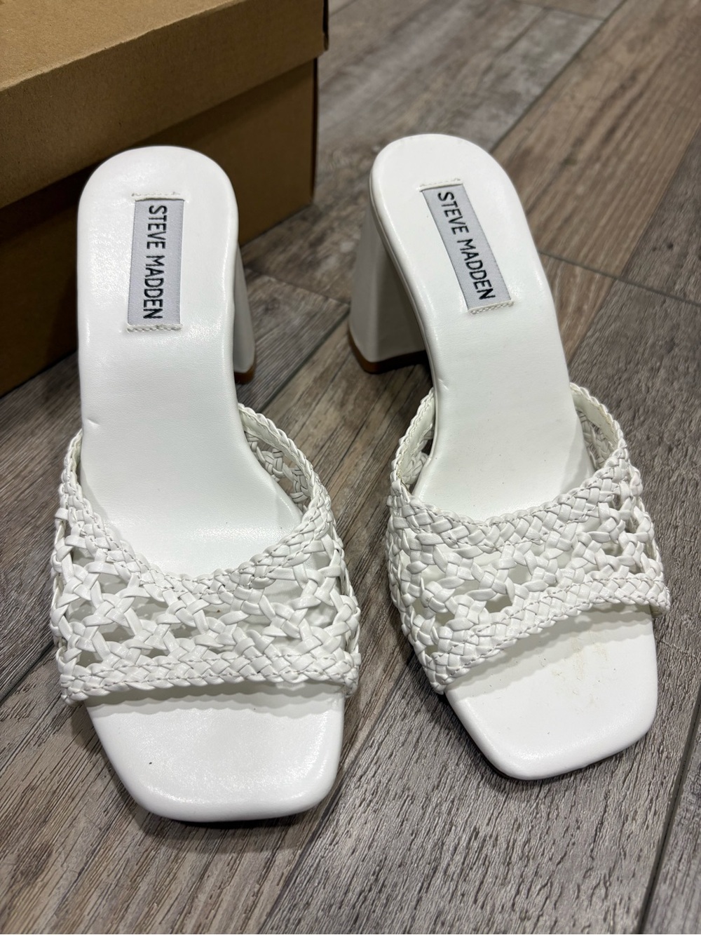 NEW Steve Madden Mania woven block heels